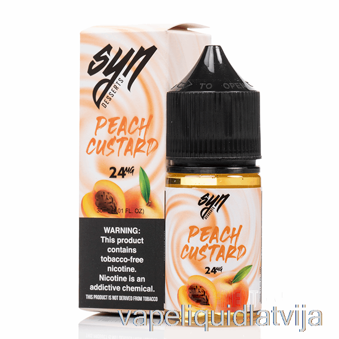 Persiku Olu Krēms - Sin Sāls - 30ml 24mg Vape šķidrums